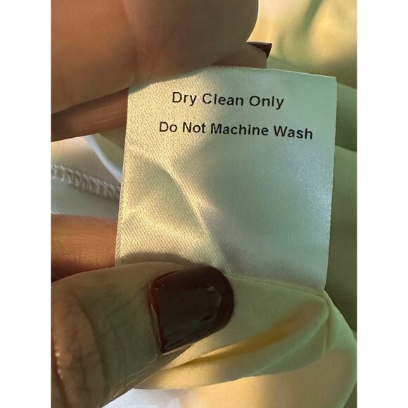 The Brand Label tan faux leather ruched midi skirt size small - Picture 5 of 16